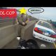 Politseinik võtab mootorratturi rajalt maha vaid sellepärast, et möödasõitjatele head meelt teha